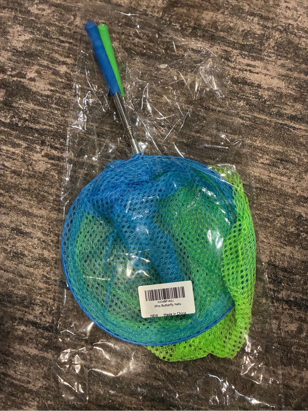Kids Two-Tone Blue & Green Butterfly Net